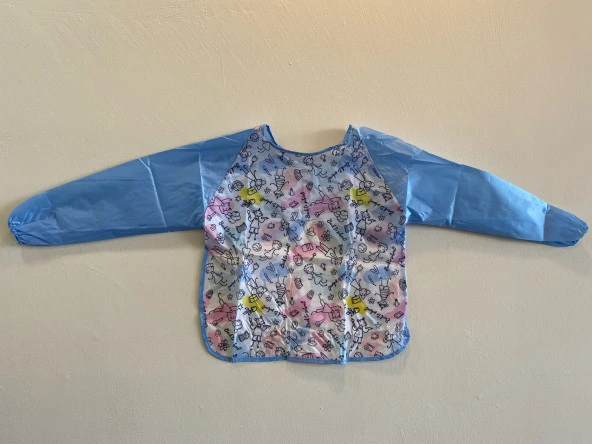 Nova Color Mavi Student School Desenli Large Boyama Önlüğü