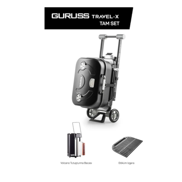 Guruss Travel-X Taşınabilir Kömürlü Tam Set Mangal