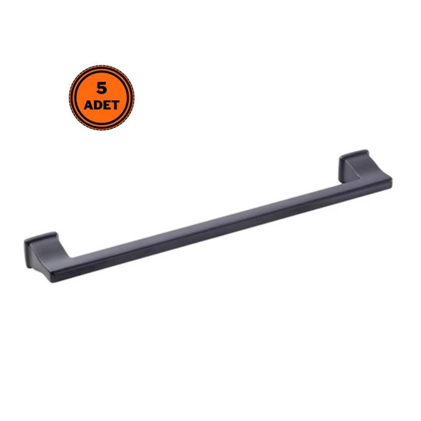 5 Adet Doğanlar Techno 224 mm Mobilya Kulp Mat Siyah
