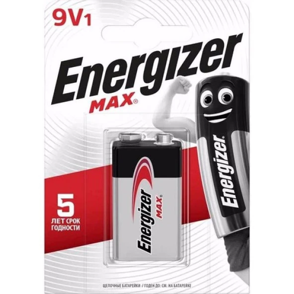 Energizer Alkalin Max 9V Pil