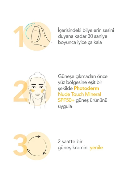 BIODERMA Photoderm Nude Touch SPF50+ Light Karma Yağlı Ciltler Kapatıcı Etkili Renkli Güneş Kremi 40 ml 3701129803448 - 7