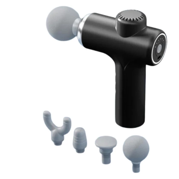 Polham 4 Başlıklı 6 Kademeli Titreşimli Darbeli Masaj Aleti, Rahatlatıcı Sporcu Masaj Tabancası - 6