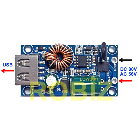80V to 5V 2A Usb Soket Güç Kaynağı Voltaj Düşürür Güneş Enerjisi Elektrikli Bisiklet Araba Telefon - 2