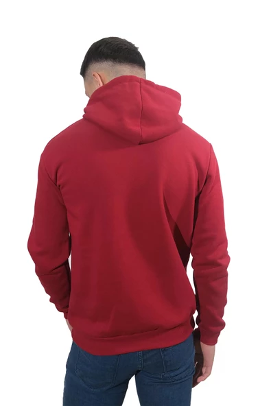 Erkek Holiday Bordo Kapüşonlu Sweatshirt 239 - 3