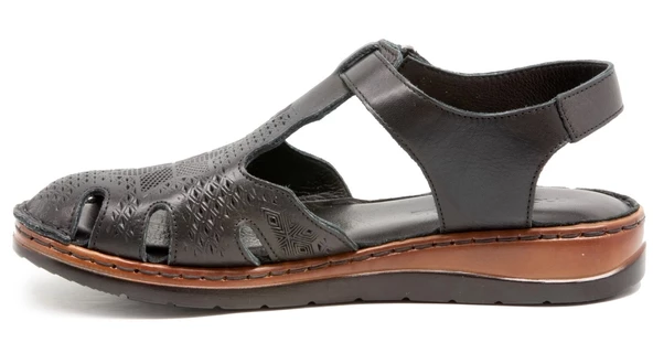 MAMMAMİA 1280 Siyah Kadın Sandalet - Resim 3