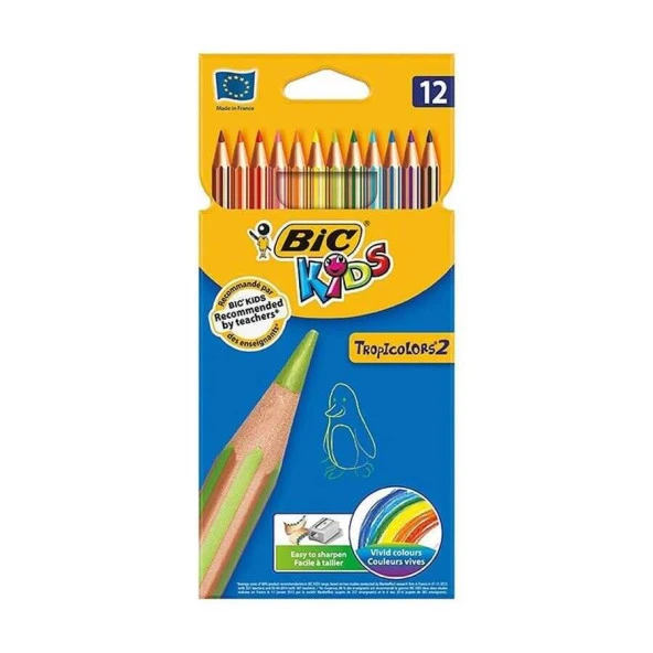 Bic Tropicolors 2 Kuru Boya Tam Boy 12'li