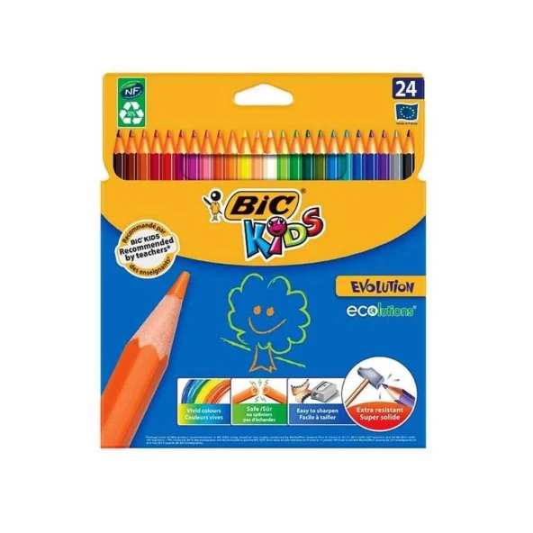 Bic Evolution Kuru Boya 24'lü - 2