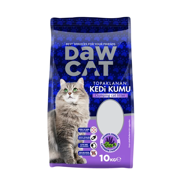 Outdoor Dawcat Bentonit Kedi Kumu Lavanta Kokulu 10 Lt