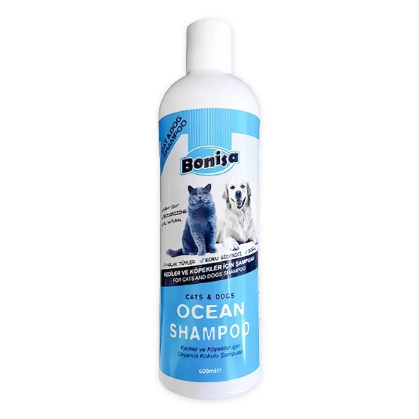 Outdoor Bonisa Kedi ve Köpek Şampuanı 400 ml Okyanus Kokulu
