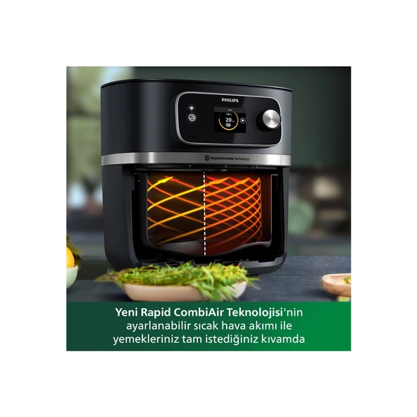 Philips Airfryer HD9880/90 7000 Serisi Combi XXL Connected 8.3 lt Yağsız Fritöz - 6