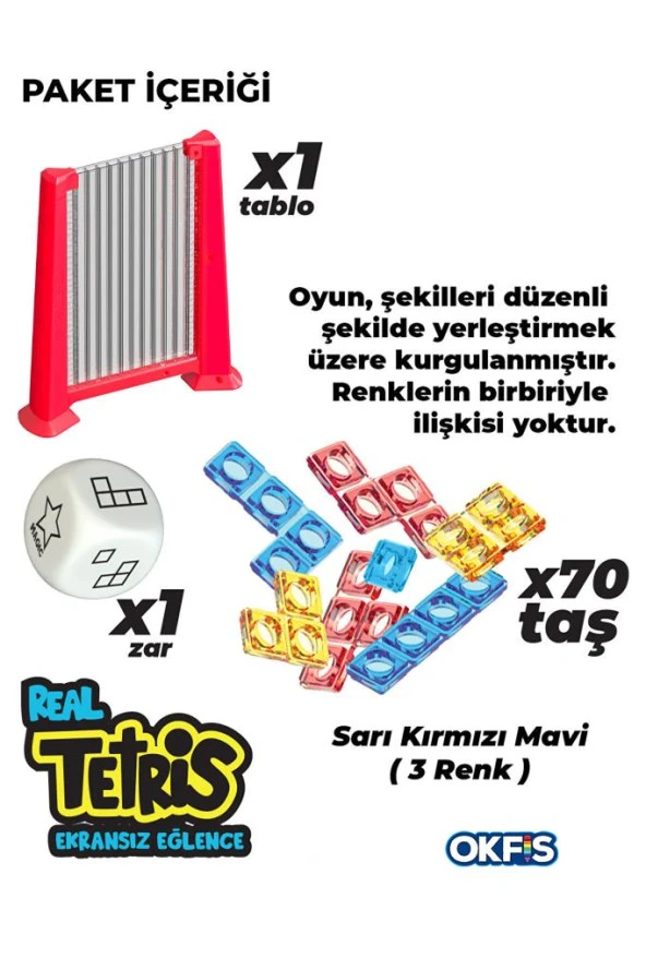 Tetris Ekransız Aktivite Oyuncağı Eğitici Oyuncak - 2