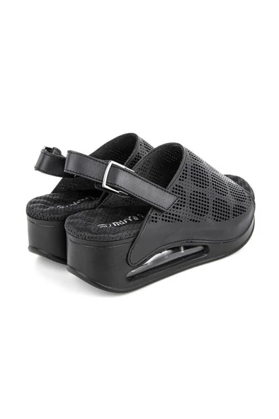 Muya Jambe 34221-001 Air-Max Taban Kadın Sandalet Siyah 36-40 - Resim 4