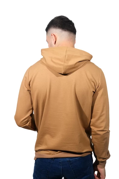 Erkek Nyc Kahve Köpüğü Kapüşonlu Sweatshirt 225 - 3