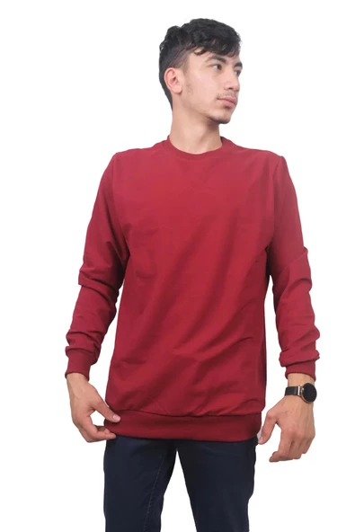 Erkek Bordo Sweatshirt 2