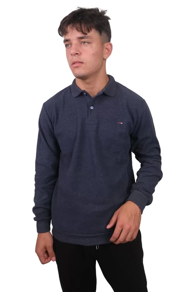 Erkek Polo Yaka indigo Selanik Kazak 4