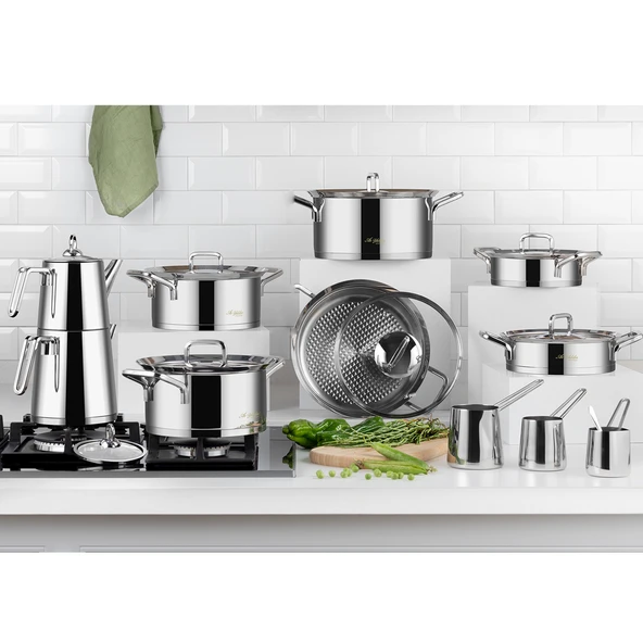 Aryıldız Chef Prestige İdeal Çelik Çeyiz Seti-20 Parça - 1