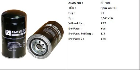 YAĞ FİLTRESİ TOYOTA LAND CRUISER-HIACE MAZDA B2500 FORD RANGER 99-05 NEW HOLLAND NİSSAN NAVARA ürün görseli 1