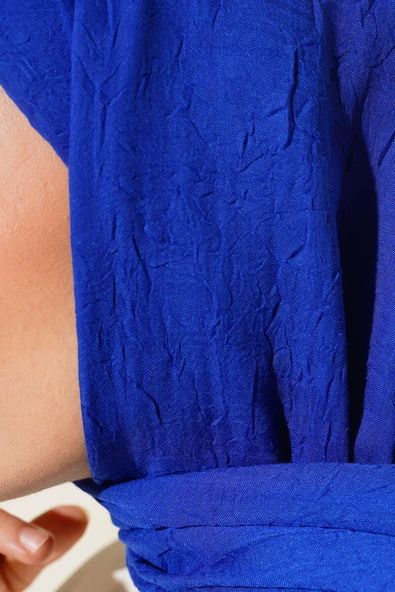 Organik Bambu Kraş Şal Saks - Resim 4