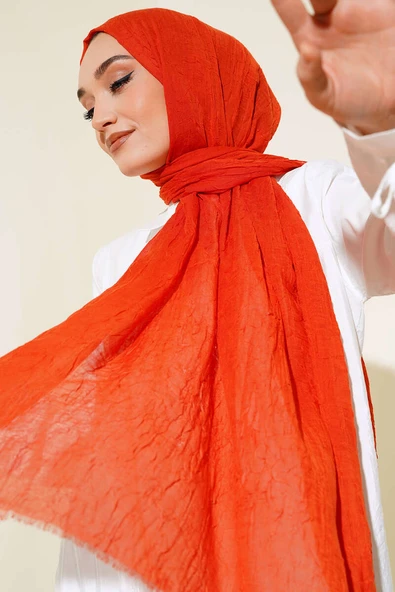 Organik Bambu Kraş Şal Kiremit - Resim 2