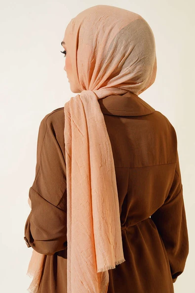 Organik Bambu Kraş Şal Latte - Resim 3