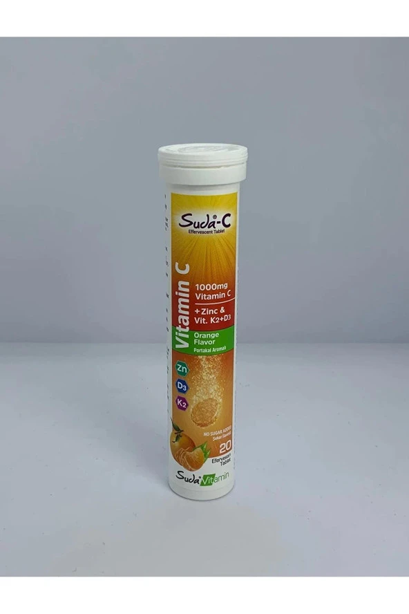 Suda C Vitamin C Orange 20 Efervesan Tablet