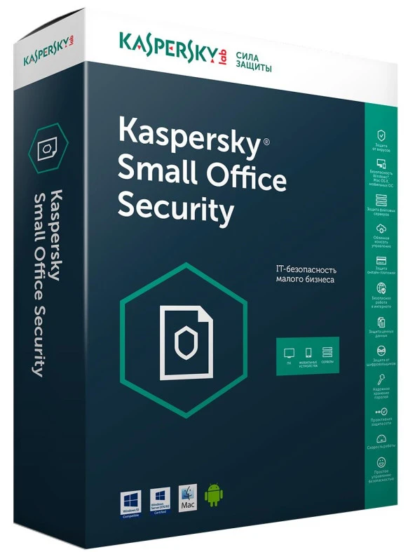 KASPERSKY  KSOS SMALL OFF. SEC.1S+5PC+5MD 3YIL