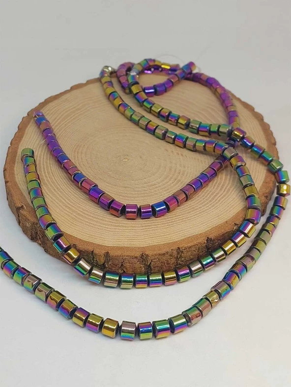 Hematit Taşı Dizi 6*6mm (48192) - 3