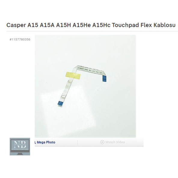 Casper A15 A15A A15H A15He A15Hc A15FB Touchpad Flex Kablosu