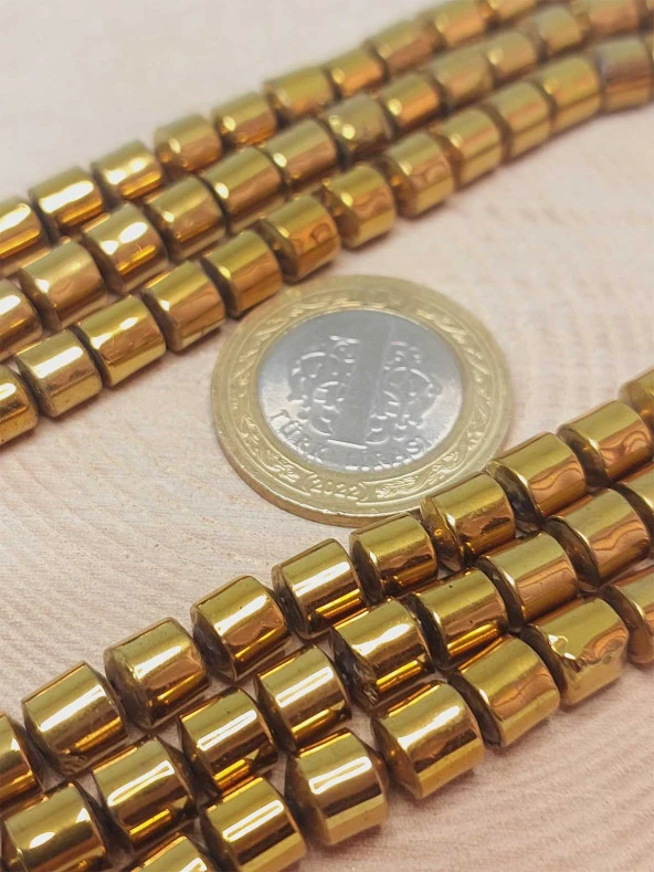 Hematit Taşı Dizi 6*6mm (48196) - Resim 2