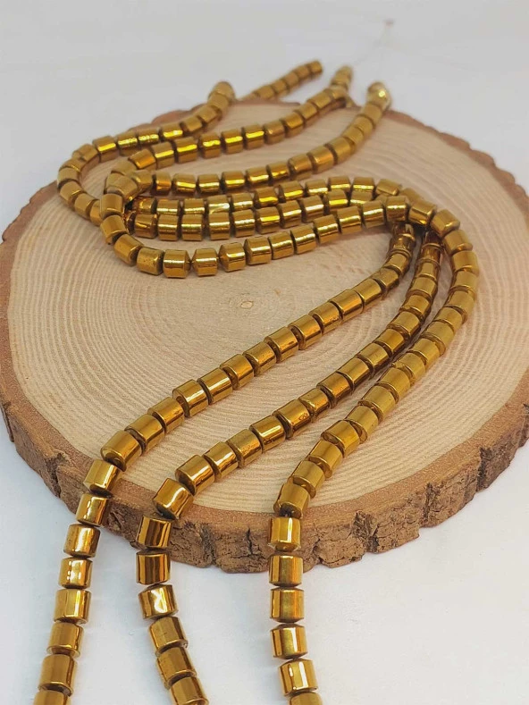 Hematit Taşı Dizi 6*6mm (48196) - Resim 3