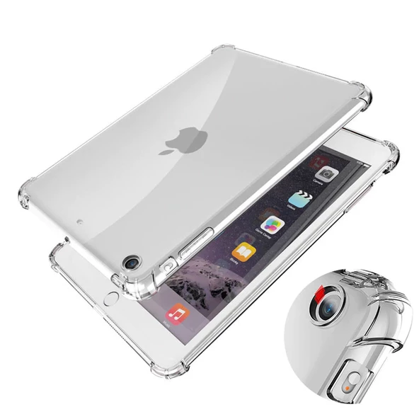 Apple iPad Air 3 / Pro 10.5 Kılıf Kalem Bölemli Standlı Darbelere Dayanıklı Şeffaf Kapak A2152 A2123 A2153 A2154 A1701 A1709 A1852 - 2