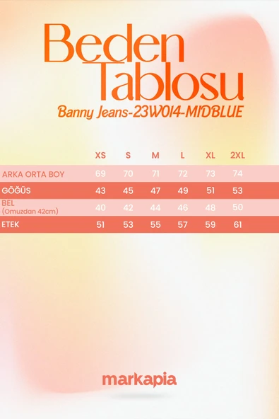 Kadın Uzun Kollu Tek Düğmeli Jean Ceket Mavi - 10