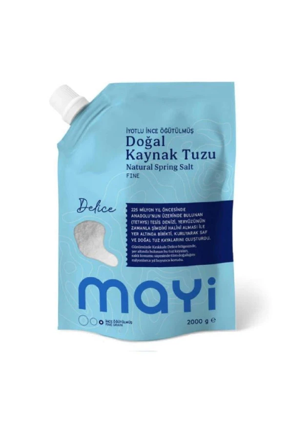 Mayi Doğal Tuz ( İyotlu İnce ) 2 Kg