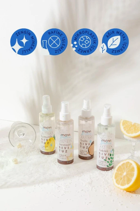 Mayi Artisan Limonlu Sıvı Tuz 150 ml - 3