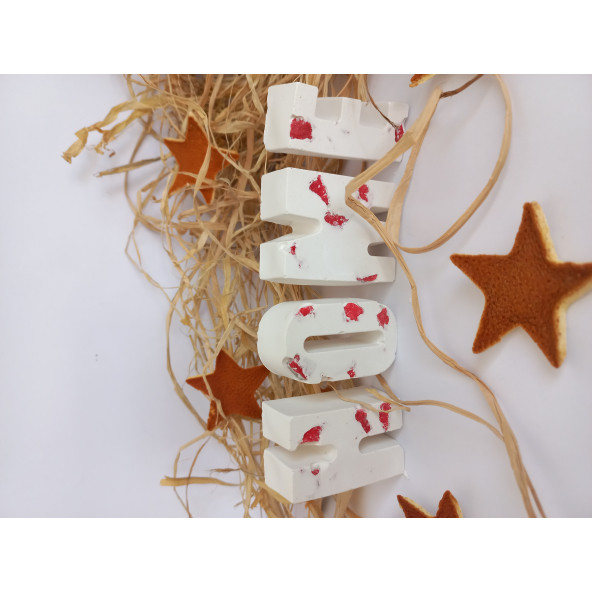 HOME Yazısı Renkli Taşlı Dekoratif Obje ürün görseli 1