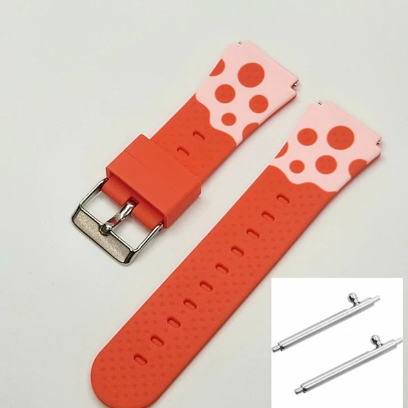 SMART KİDS AKILLI SAAT KORDONU UYUMLU SİLİKON KIRMIZI RENK - 20 MM