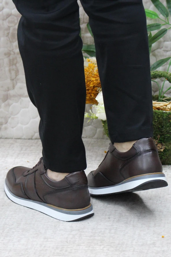 Mehmet Mete 1216 Kahve Casual Rahat Hakiki Deri Erkek Ayakkabı - 4