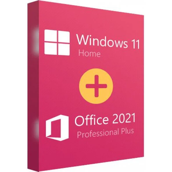 MICROSOFT Windows 11 Home + Office 2021 Pro Plus Dijital Lisans Anahtarı Hemen Teslim