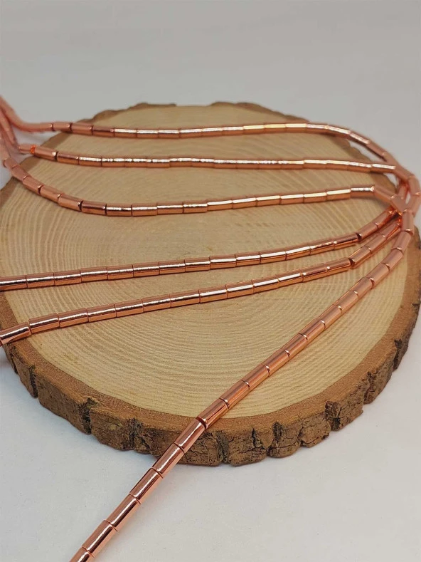 Hematit Taşı Dizi 3.5*8mm (48206) - Resim 3