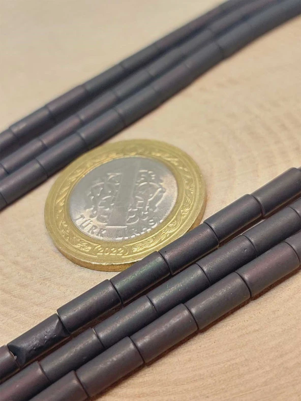 Hematit Taşı Dizi 3.5*8mm (48198) - Resim 2