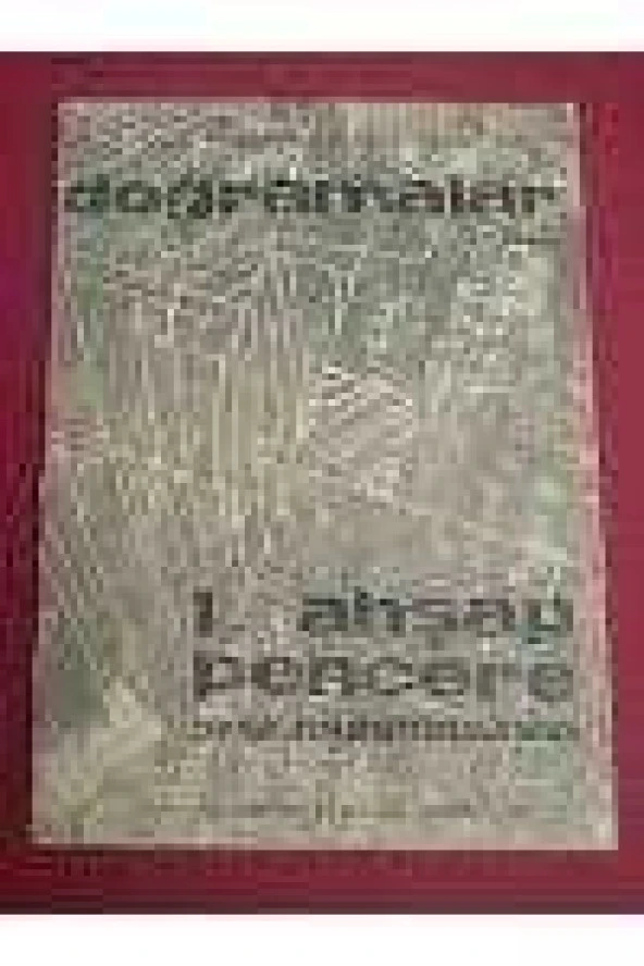 DOĞRAMALAR 1.AHŞAP PENCERE