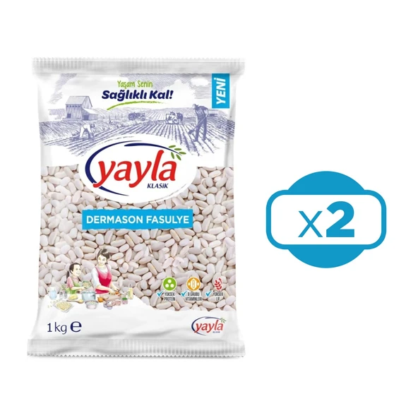 Yayla Dermason Fasulye 1000 gr 2 li - 2