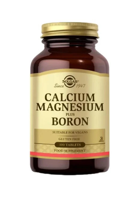 Solgar Calcium Magnesium Plus Boron 100 Tablet