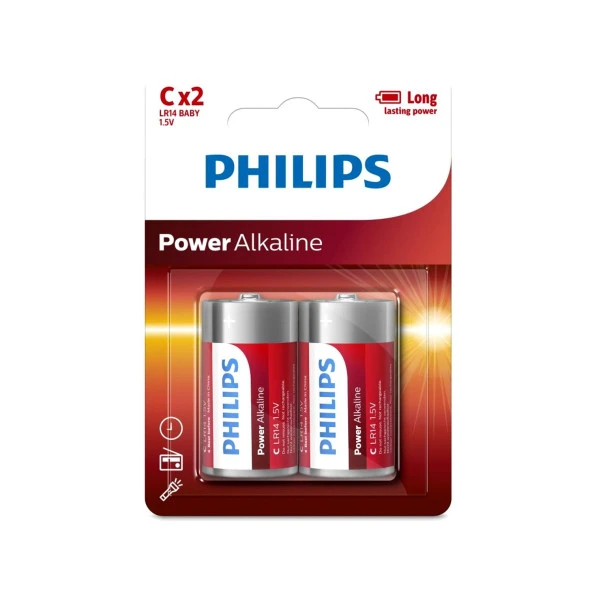 Philips Power Alkalin C Boy Pil 2 Li LR14P2B/05