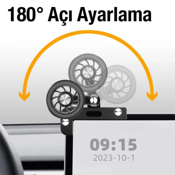 Coofbe Döner Başlıklı Güçlü Magnetik Magsafe Uyumlu Tesla Araç Tutucu İphone 12 13 14 Pro Max Tutucu - 2