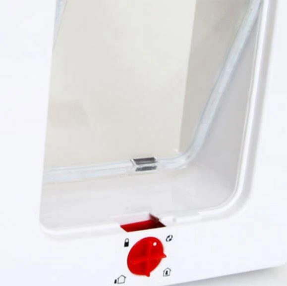 Kudi 4 Yollu Kedi Köpek Kapısı Beyaz 25X20X5,5 - Resim 2