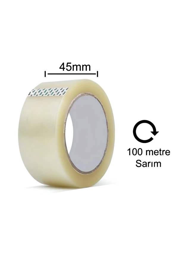PASS ŞEFFAF KOLİ BANTI 45X100 - 2