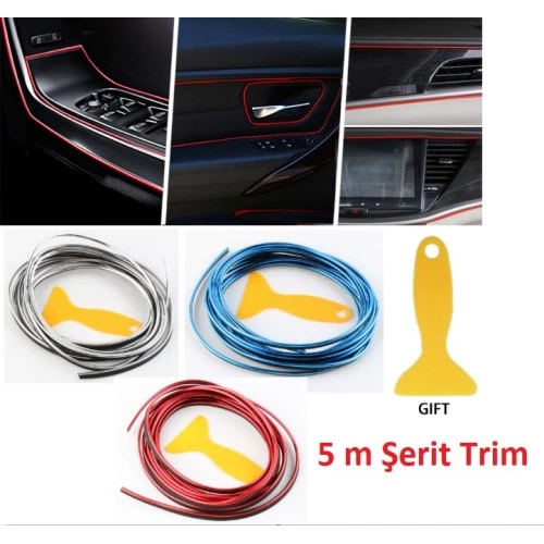 Periboia Araba Dekorasyon 5 Metre Şerit Trim