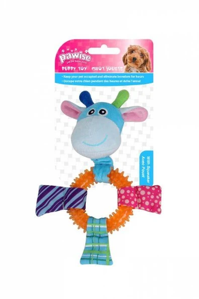 Pawise Dikenli Plastik Gövdeli Zürafa Köpek Oyuncağı ürün görseli