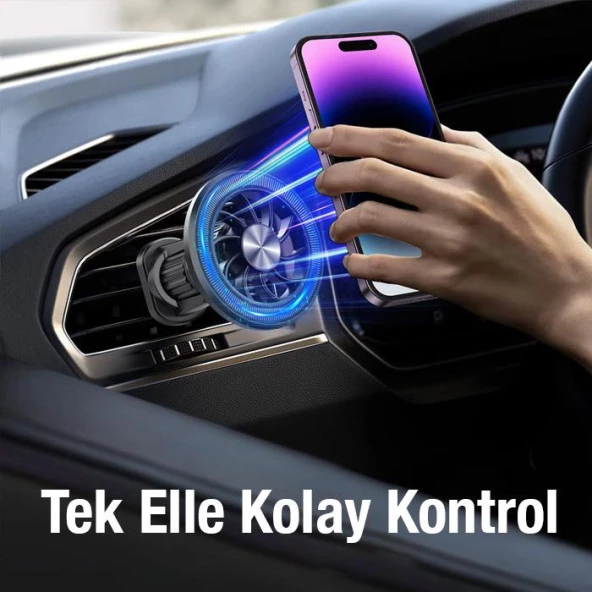 Coofbe Ultra Güçlü Magfase Uyumlu Araç İçi Telefon Tutucu İphone 13 14 15 Pro Max Telefon Tutucu - 5